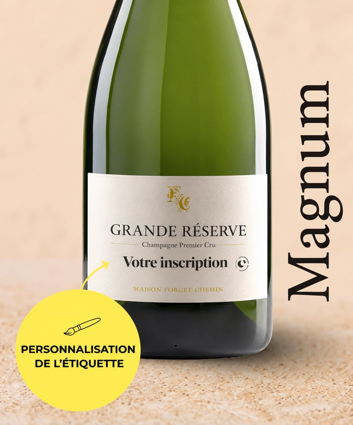 Champagne 1er Cru magnum 1,5L à personnaliser