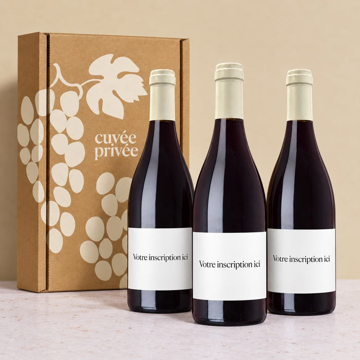 Coffret de 3 bouteilles à personnaliser