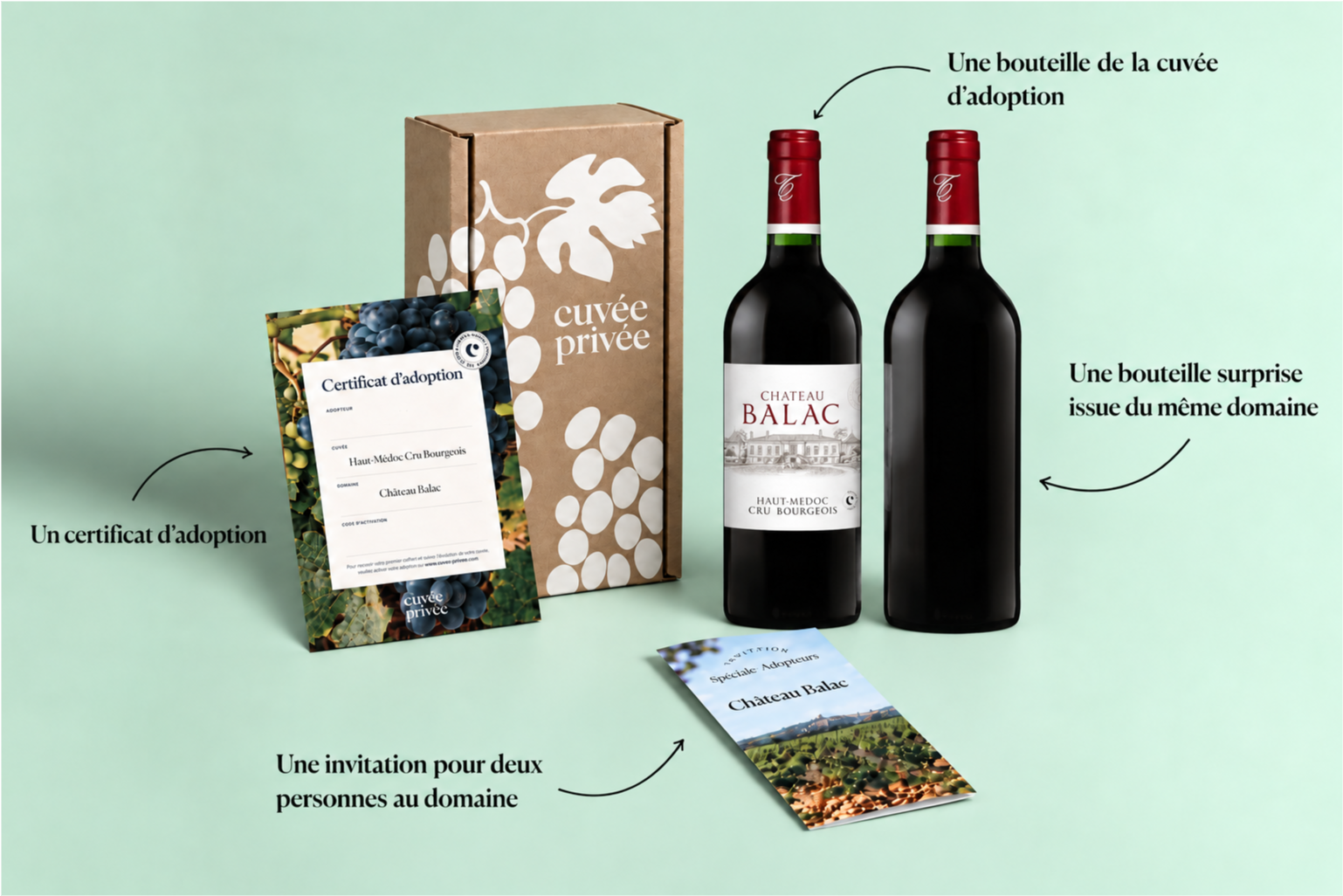 Colis de bienvenue Haut-Médoc Cru Bourgeois