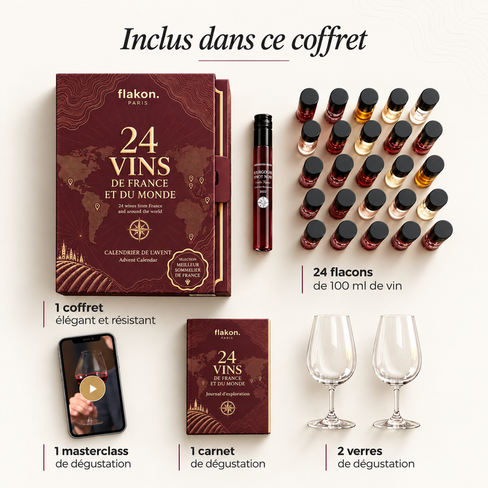 Calendrier de l'Avent 2026 : 24 vins de France et du Monde