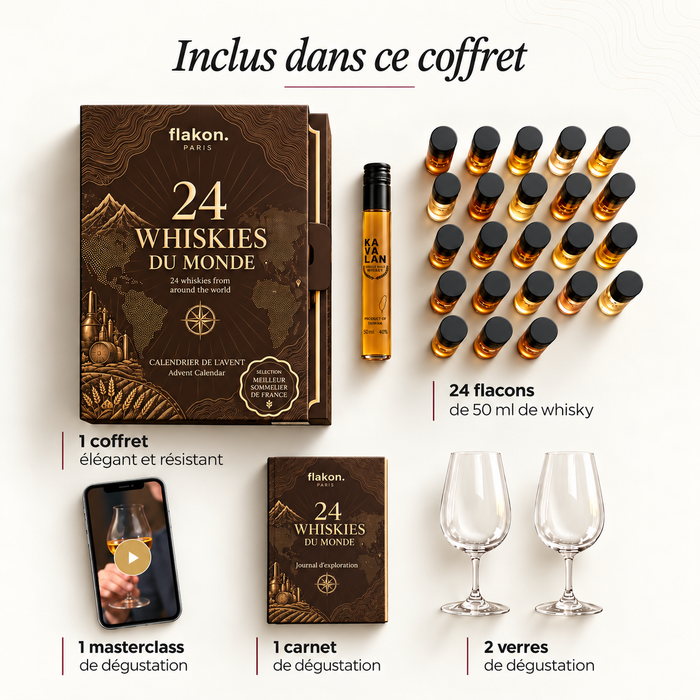 Calendrier de l'Avent 2026 : 24 Whiskies du Monde