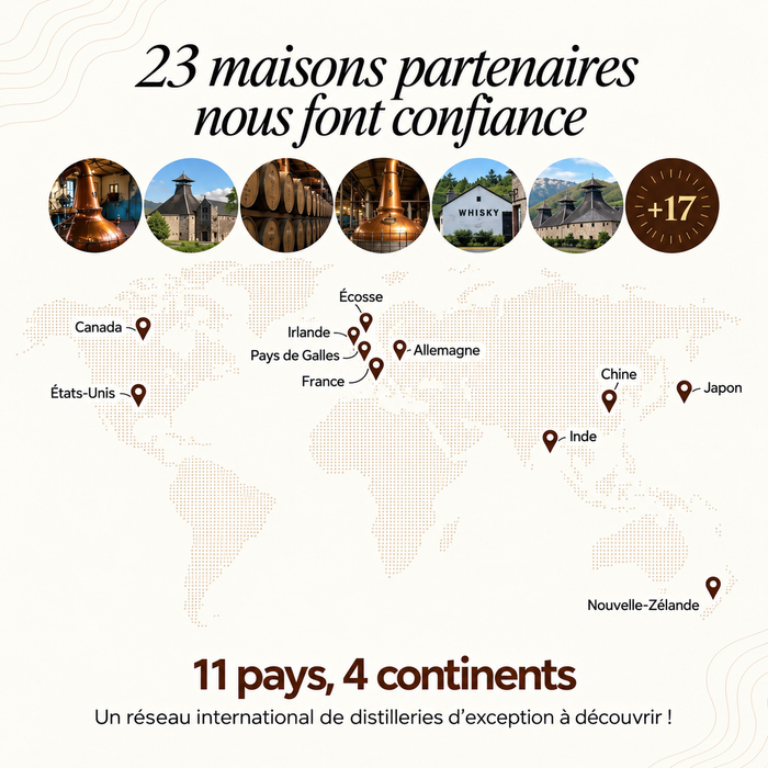 Calendrier de l'Avent 2026 : 24 Whiskies du Monde