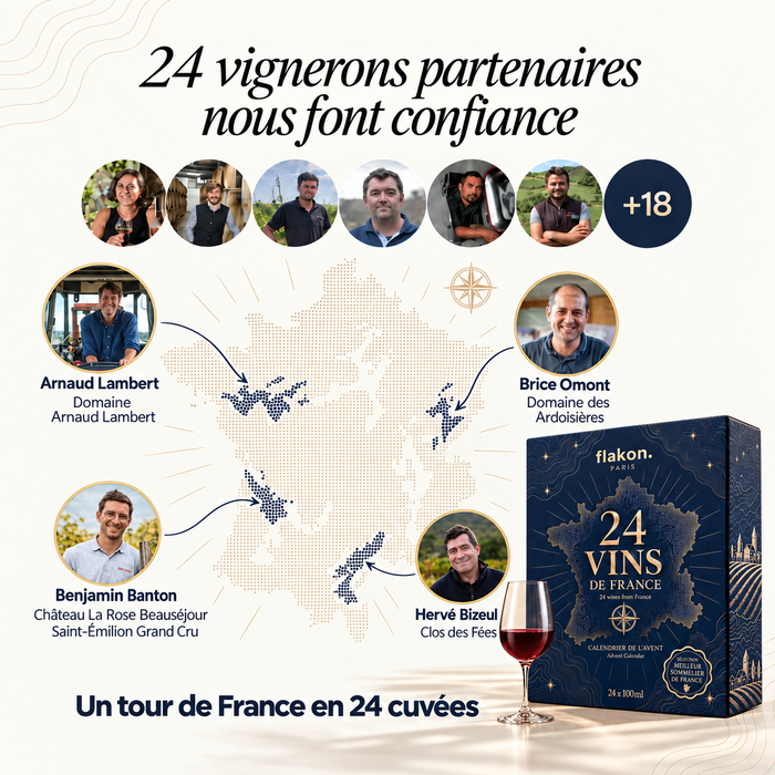 Calendrier de l'Avent 2026 : 24 vins de France