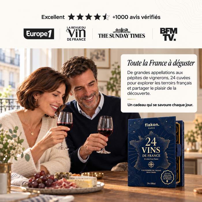 Calendrier de l'Avent 2026 : 24 vins de France
