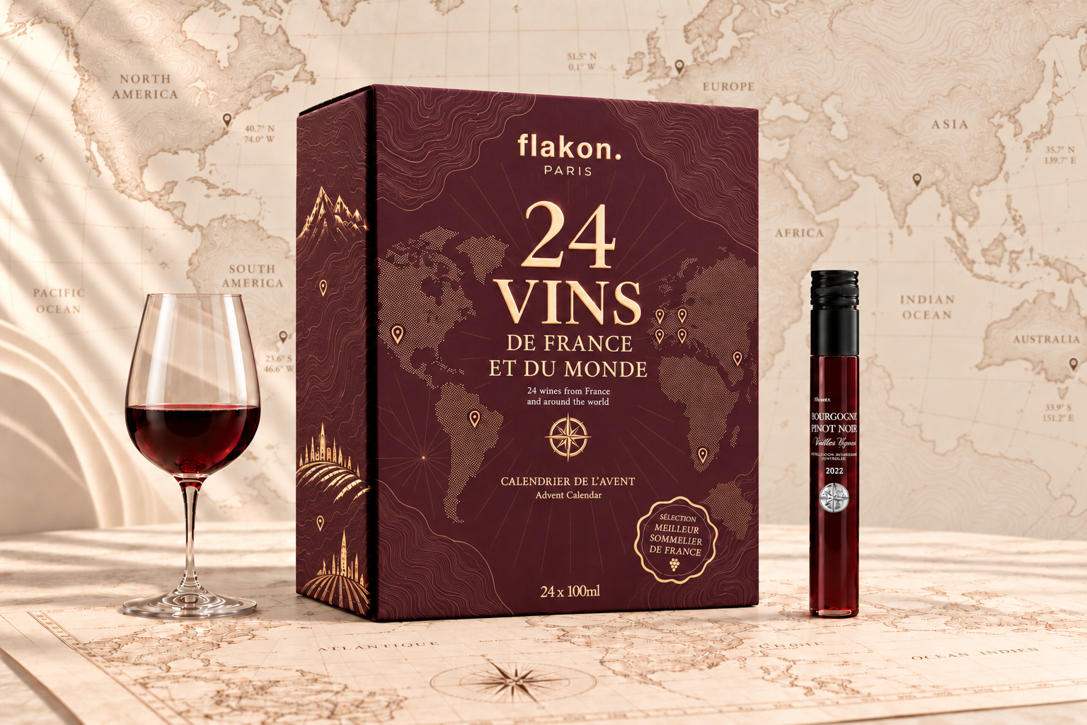 Calendrier de l'Avent 2026 : 24 vins de France et du Monde