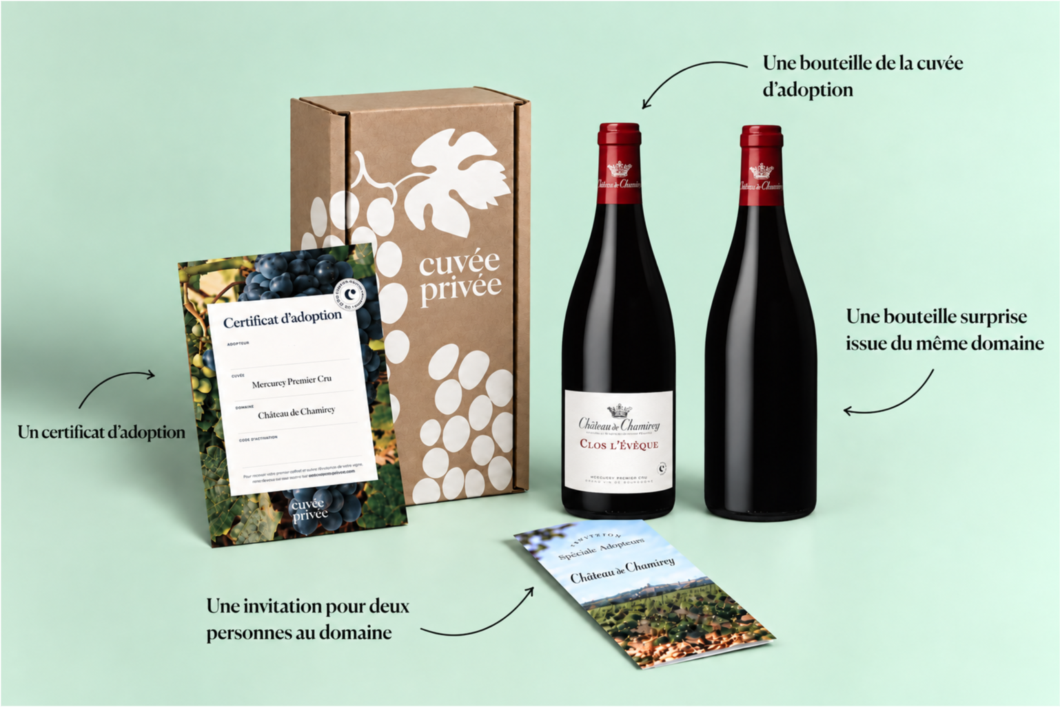 Colis de bienvenue Mercurey Premier cru