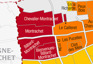 Carte Grand Cru Puligny-Montrachet