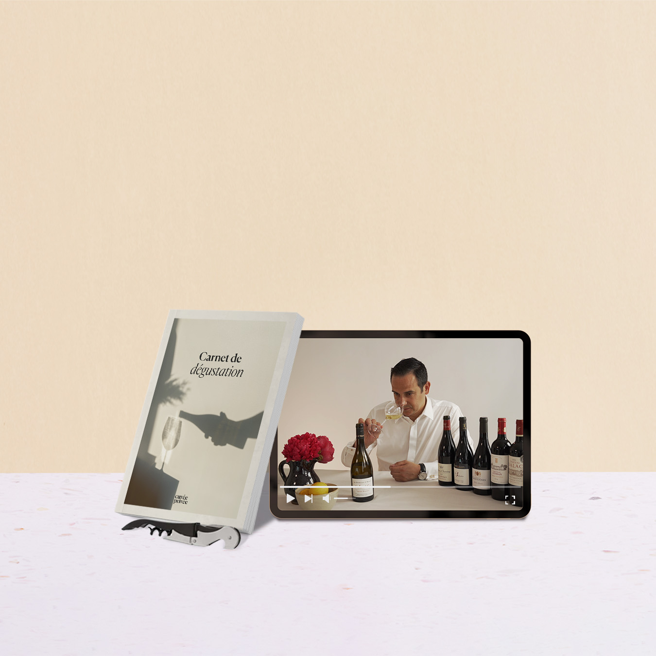 AMAVEL Set de Sommelier avec 10 Accessoires pour Dégustation de Vin, Coffret  en Bois avec Plaquette Dorée et Gravure Personnalisée Rose des Vents :  : Cuisine et Maison