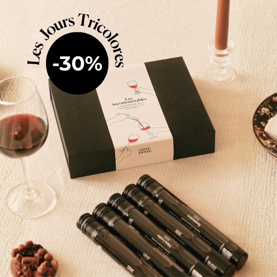 Coffret de flacon de dégustation 100% vins rouges