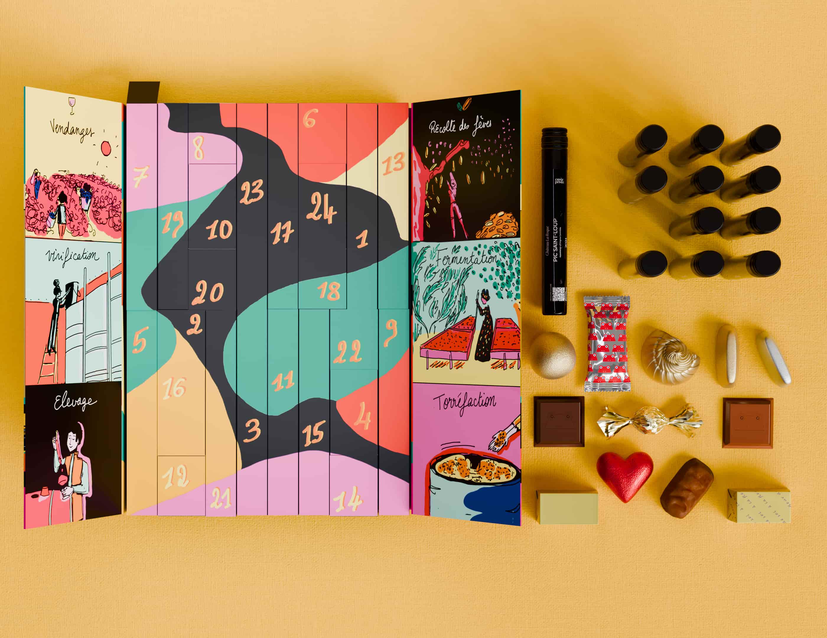 Calendrier de l'Avent Vins et Chocolat 2025