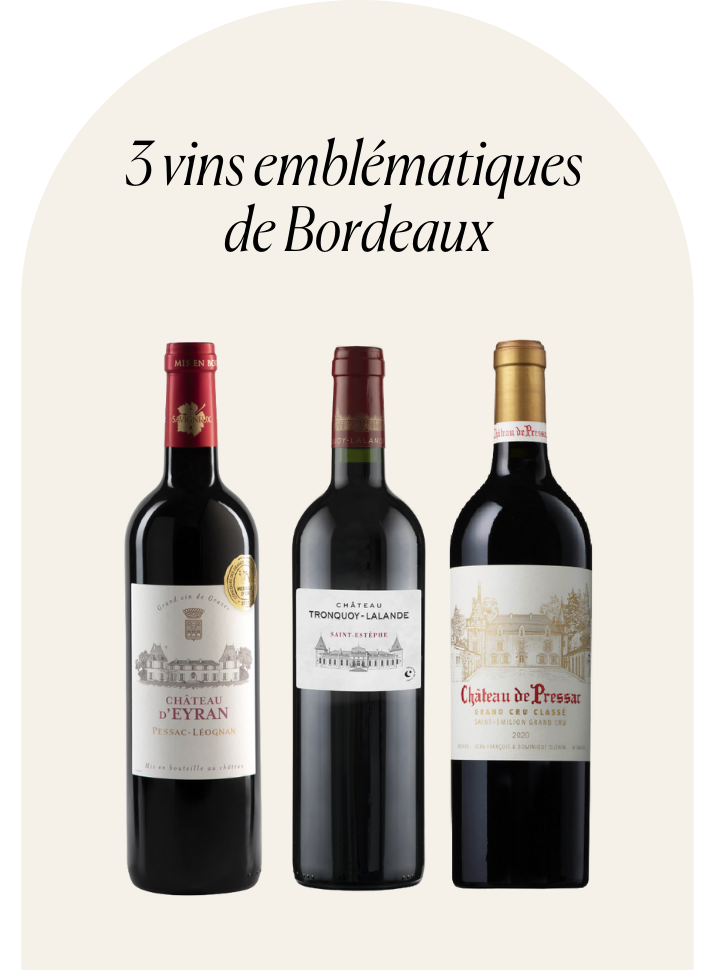 3 vins emblématiques de Bordeaux