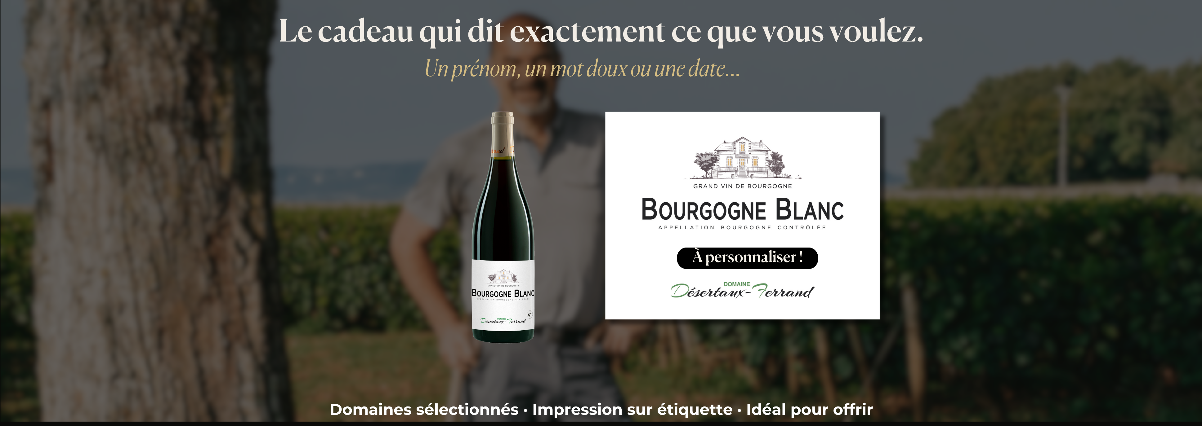 Bourgogne blanc 2023 - à personnaliser !