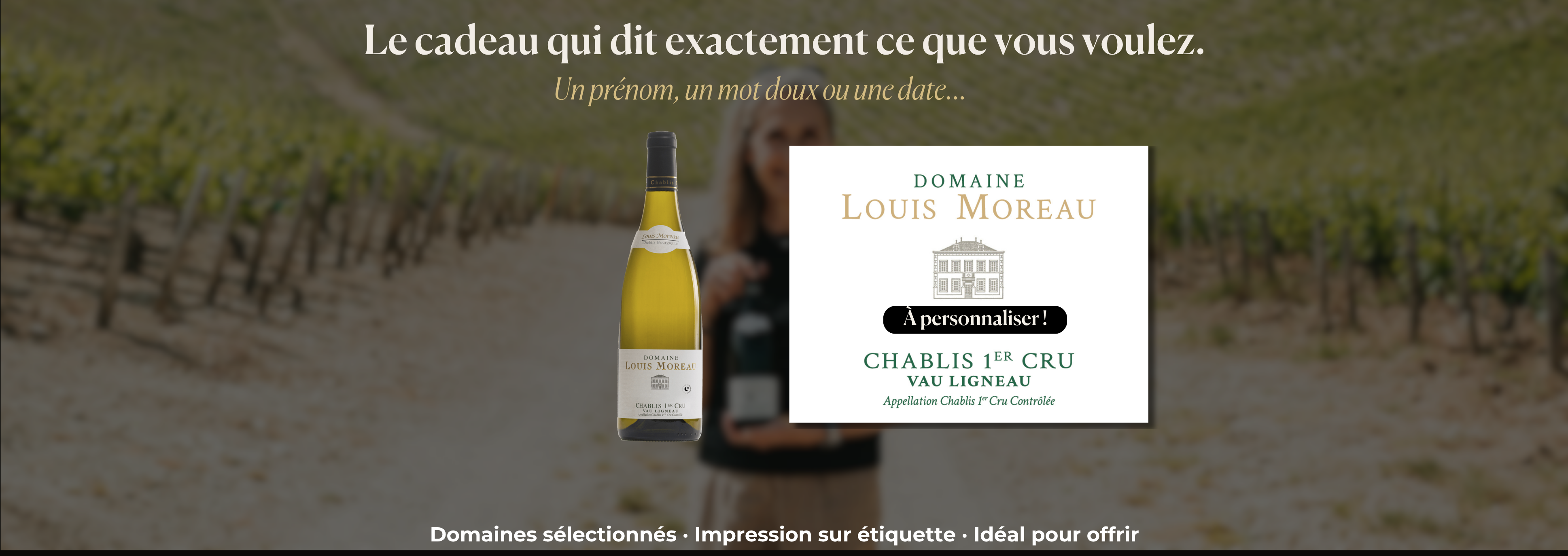 Chablis Premier Cru Vau Ligneau 2024 - à personnaliser !