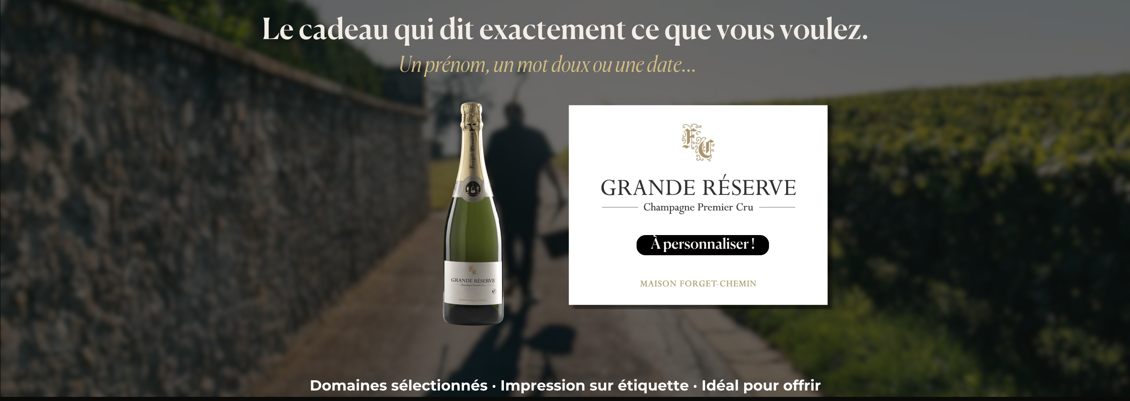 Champagne 1er Cru - à personnaliser !