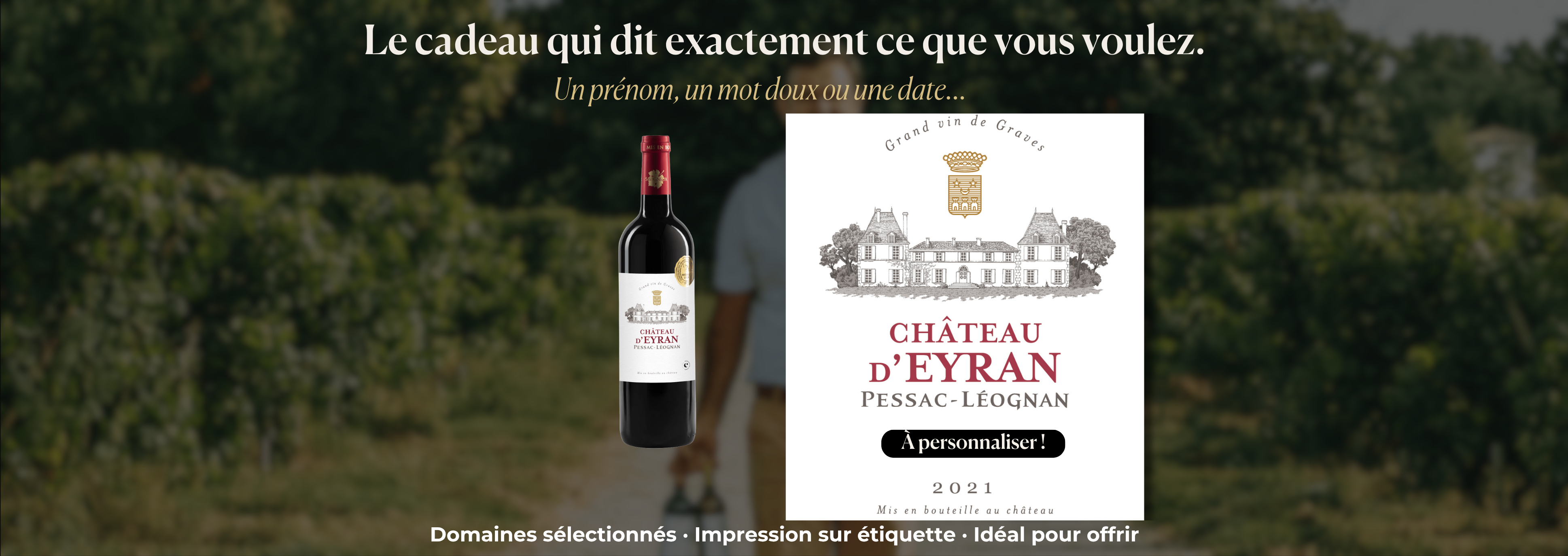 Pessac-Léognan rouge 2021 - à personnaliser !