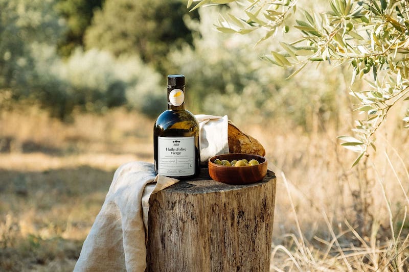 Cadeau d'affaires huile d'olive personnalisée