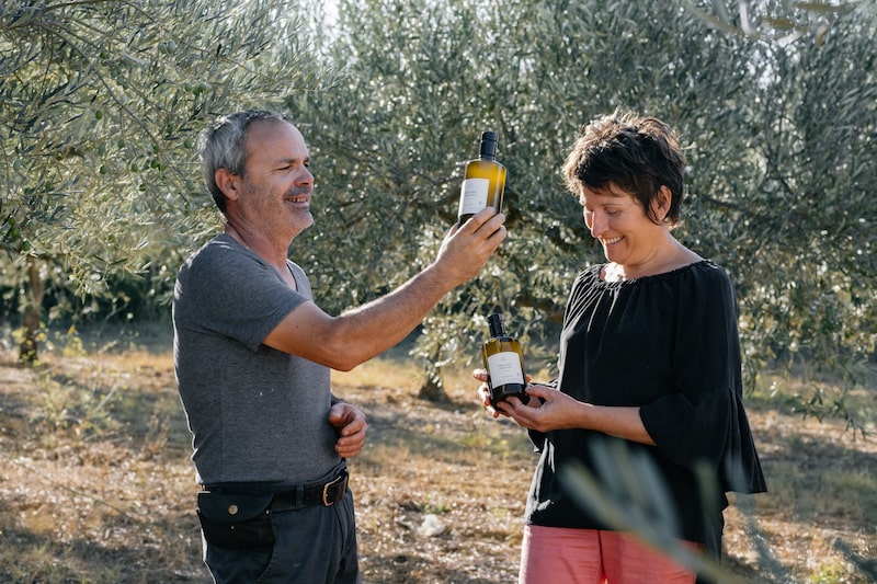 producteurs d'huile d'olive au Mas Palat