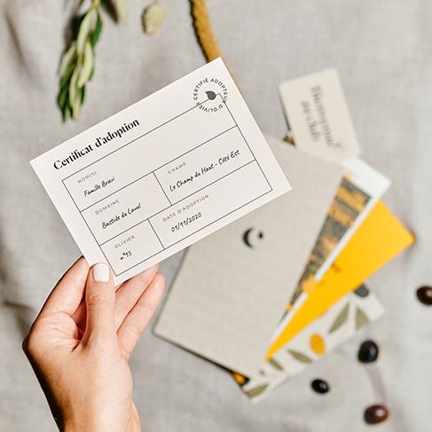 Le certificat d'adoption